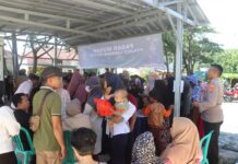 Polres Lampung Selatan Gelar Pasar Murah, Warga Antusias Sambut Harga Terjangkau