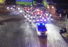 Polisi Kawal Pemudik dari Pelabuhan Wika Beton Sampai Perbatasan Bandar Lampung