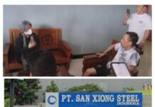 Diduga Pekerja WNA Ilegal, PT San Xiong Steel Indonesia Buat Pengaduan Ke Imigrasi Kelas II Non TPI Kalianda Sebanyak Tiga Kali