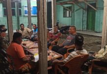 Rapat Pembentukan Panitia Pemekaran Desa Sinar Rejeki (desa induk) dan Desa Sukamaju (desa persiapan) Dihadiri Perwakilan Dusun.