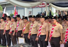 Kobarkan Semangat Disiplin dan Persaudaraan, Kalapas Kalianda Hadiri Perkemahan Satya Dharma Bhakti