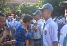 Gelorakan Anti Narkoba, BNNK Lampung Selatan Gelar Siger Tapis di SMAN 2 Kalianda
