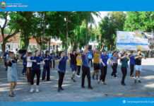 Lapangan Kopri Mendadak Internasional, Peserta AIYEP 2025 Ikut Senam Bersama ASN Lampung Selatan