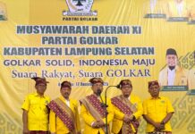 Nuansa Budaya Lampung Warnai MUSDA XI DPD Partai Golkar Lampung Selatan 2025