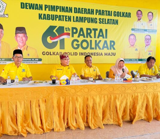 Ketua Golkar Lamsel Agus Sutanto ST Tekankan Dua Strategi Kemenangan Soliditas dan Konsolidasi